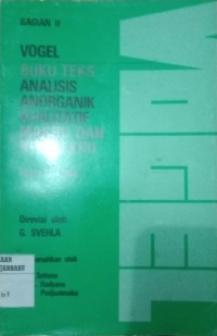 BUKU TEKS ANALISIS ANORGANIK KUALITATIF MAKRO DAN SEMIKRO