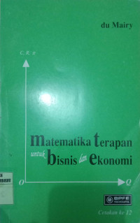 MATEMATIKA TERAPAN UNTUK BISNIS DAN EKONOMI