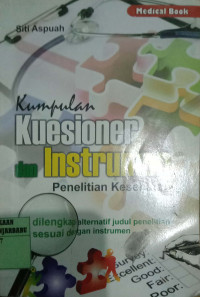 KUMPULAN KUESIONER INSTRUMEN PENELITIAN KESEHATAN