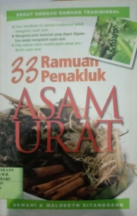 33 RAMUAN PENAKLUK ASAM URAT