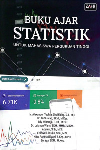 BUKU AJAR STATISTIK UNTUK MAHASISWA PERGURUAN TINGGI